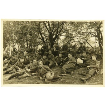 Wehrmachtssoldaten während der Raststätte, 1935 Jahr. Espenlaub militaria